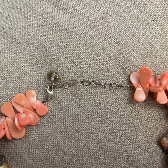 Beaded Necklace w/ Rhinestones - Picture 3 of 3